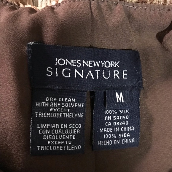 Jones New York Signature Animal Print Silk Skirt - Picture 3 of 5